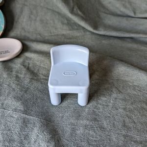 Little Tikes Vintage Light Blue Chair Doll House Replacement 3" Plastic Chunky